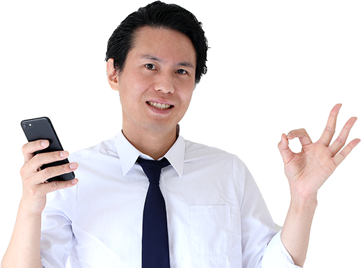 査定をする男性の画像